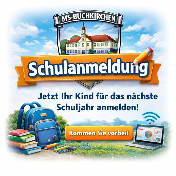 Schulanmeldung an der Mittelschule für 2026/27
